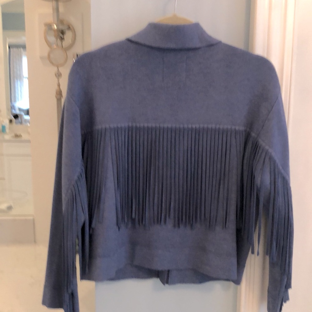 EUC SANDRO JACKET.  See measurements/shorter but wide fit.  fit for between 6-12